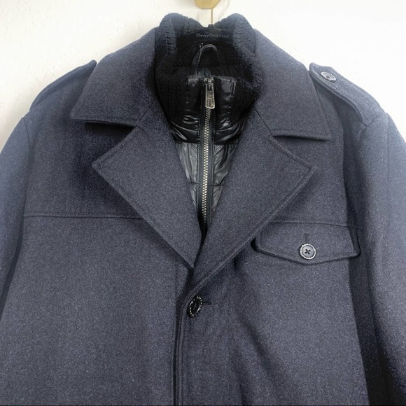 I JEANS by BUFFALO Charcoal Gray Wool-Blend Dual Layer Pea Coat - Picture 2 of 13